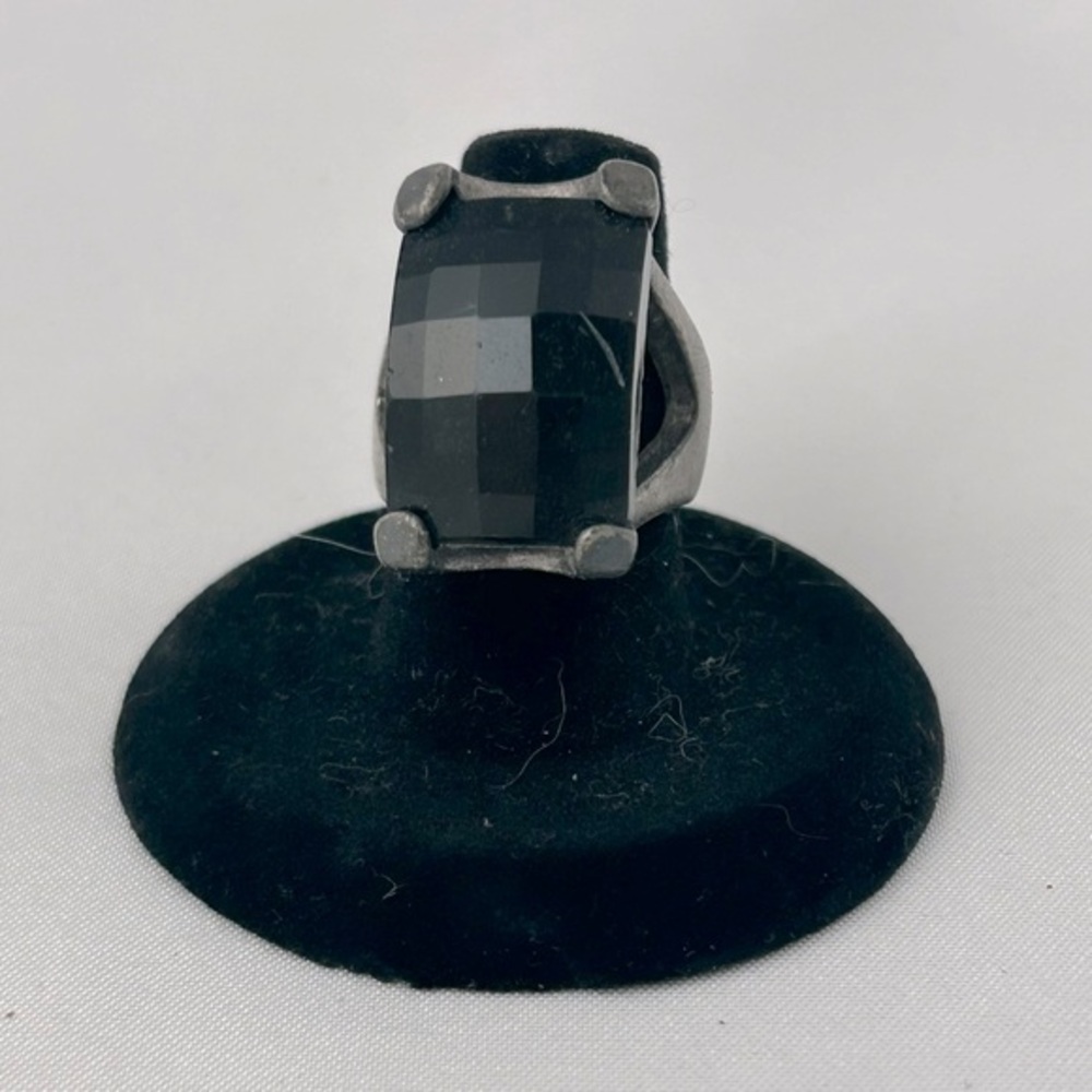 Black Costume Jewelry Big Ring Size 7